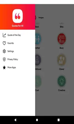 Quotes For All occasions android App screenshot 1